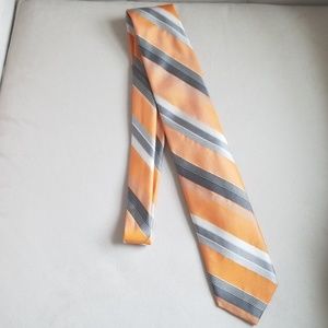 Orange and gray shimmery robert talbott tie.
